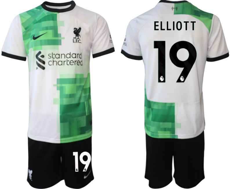 Men 2023-2024 Club Liverpool away white #19 Soccer Jersey